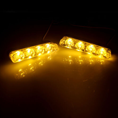Set 4 stroboscoape LED galben avertizare gabarit [6]