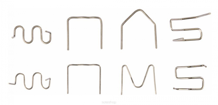 Set de 800 capse varfuri pentru sudura in plastic diferite modele  in cutie [6]
