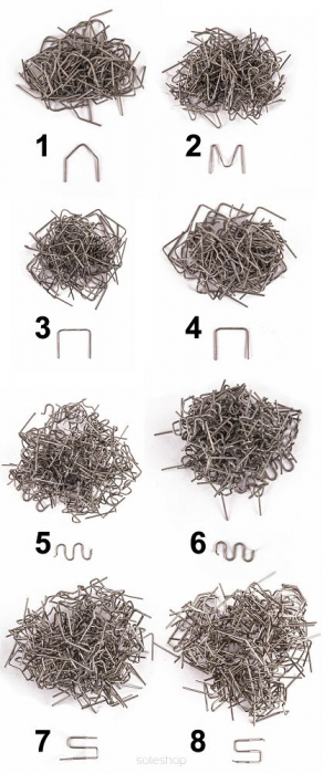 Set de 800 capse varfuri pentru sudura in plastic diferite modele  in cutie [3]