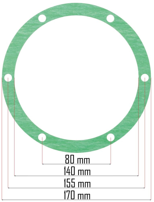 Set garnituri compresor aer Powermat  5 piese, universal [3]