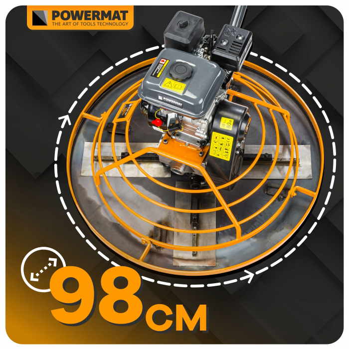 Slefuitor de beton elicopter finisare pardoseli 7 HP 100cm  97 KG [6]