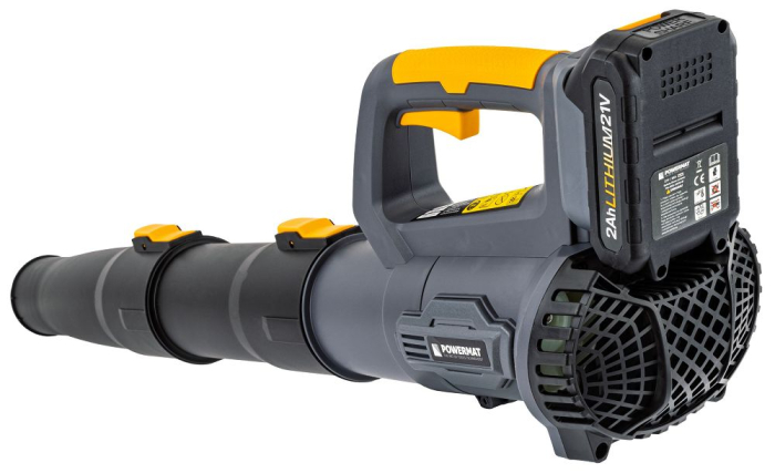 Suflanta frunze portabila cu acumulator 21V Powermat – putere mare, 260 km/h, 2 baterii [8]