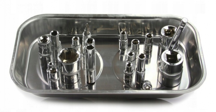 Tava magnetica dreptunghiulara pentru atelier Pro 237x136x28 mm [4]