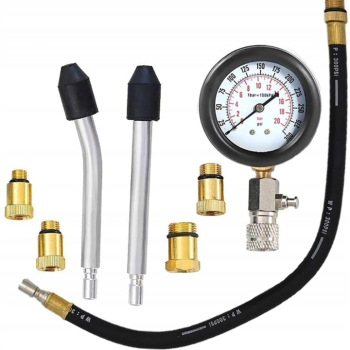Tester Profesional de Compresie Motoare Benzină | 0-20 BAR | Set 8 Elemente [2]