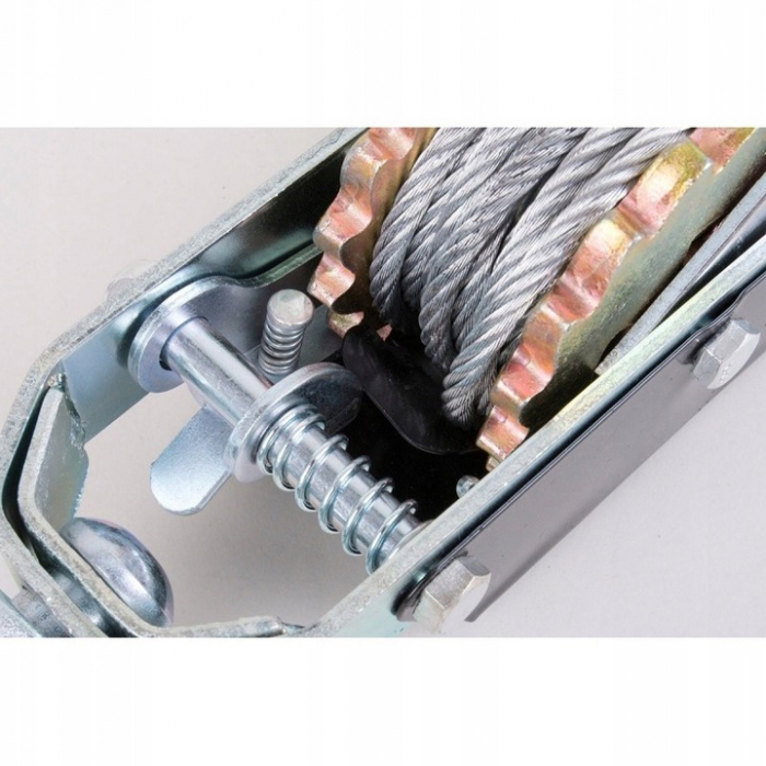Troliu 4 tone sarcina, cu doua carlige cablu de 6 mm, lungime 2,5 metri [5]