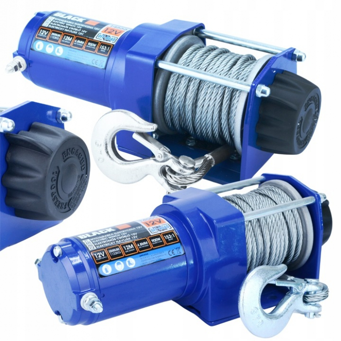 Troliu electric auto cu telecomanda 2500LBS 12V 900W  (1133kg) 12 metri  cablu de 4,8mm [12]