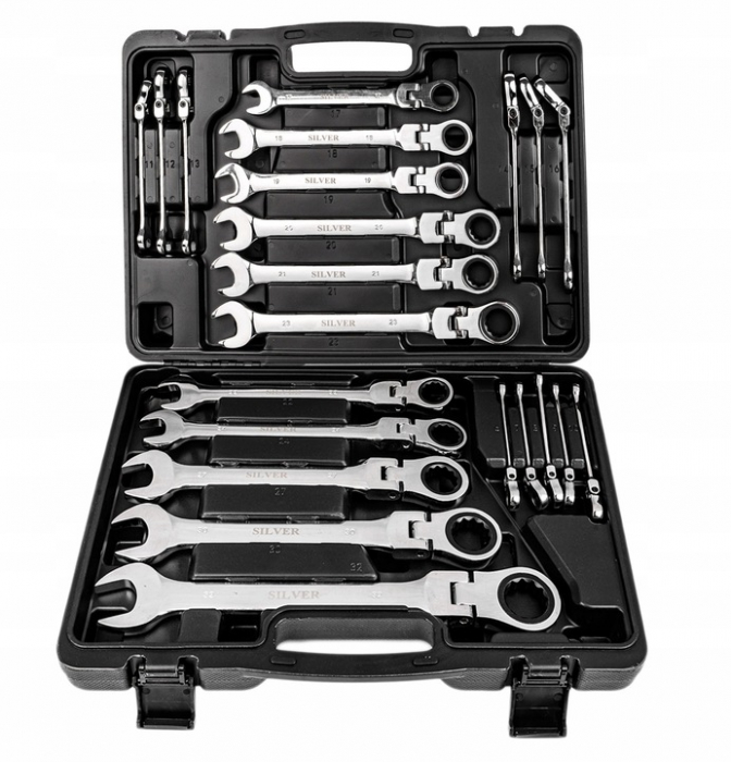 Trusa chei combinate  fixa inelara cu clichet 6-32mm [5]
