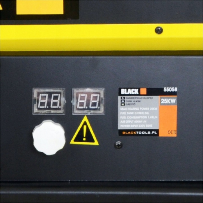 Tun de caldura cu roti pe motorina de 25KW, rezervor 18L [5]