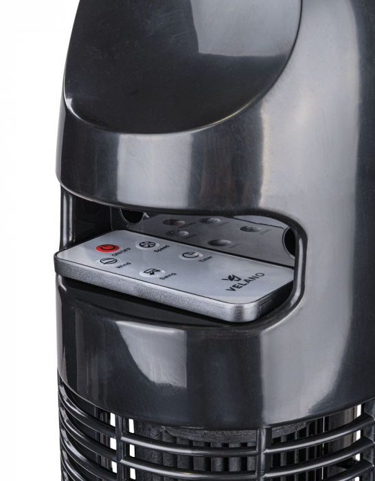 Ventilator Coloana Electric Velano 230V/50Hz, 50W, Oscilatie, Telecomanda, Cablu 1.6m Timer pana la 12 ore, 3 Viteze de Ventilare si 3 Tipuri de Flux de Aer [5]