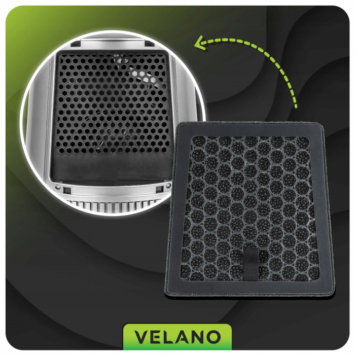 Ventilator Fara Pale Velano 60W cu Ionizare - 3 Viteze, 3 Moduri, Timer 15h, Telecomanda si Oscilatie - Aer Purificat si Racorire Eleganta [4]