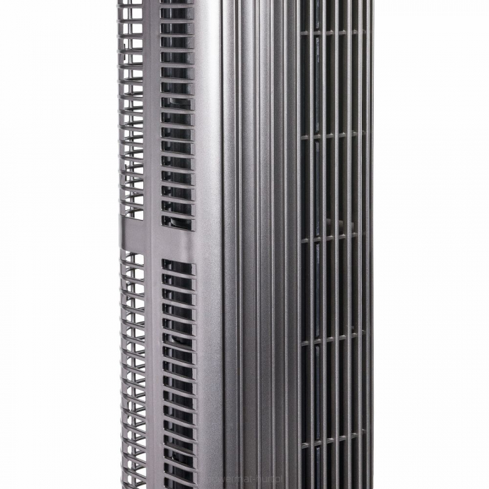 Ventilator vertical oscilant cu telecomandă silențios   3 tipuri de viteze  argintiu/gri [10]