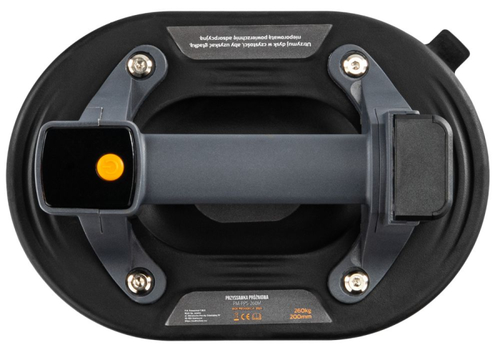 Ventuză Inteligentă cu Acumulator Li-Ion 3.7V Powermat PM-PPS-260M, Diametru 200mm, Capacitate 260kg, Pompă de Vid Automată cu Ecran LCD, Valiză Transport [11]