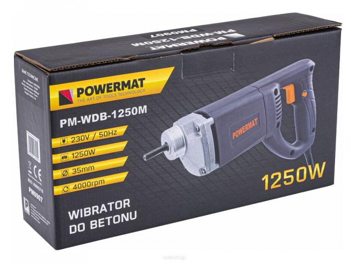 Vibrator electric BETON 1250W   lungime poker 2 m [2]
