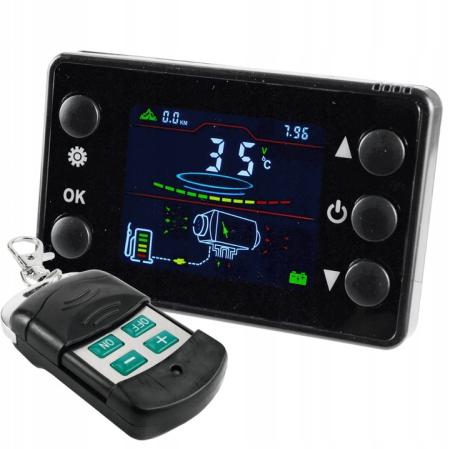 Aeroterma pe Motorina Black 12kW, Tip Webasto, cu Telecomanda [1]