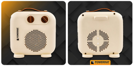 Aeroterma Powermat 2000W cu ventilator si termostat, incalzire rapida pentru baie, living sau birou   pana la 18 m² [2]