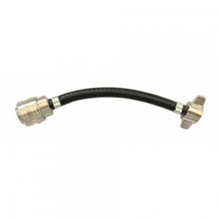 Compresoare auto - Adaptor butelie aer camion cupla rapida si fluture furtun cauciuc 17cm