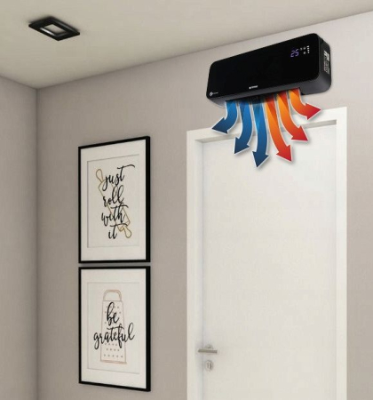 Aerotermă 2000W cu Perdea de Aer și Încălzire Ceramică – Sursă de Căldură Eficientă și Silențioasă [6]