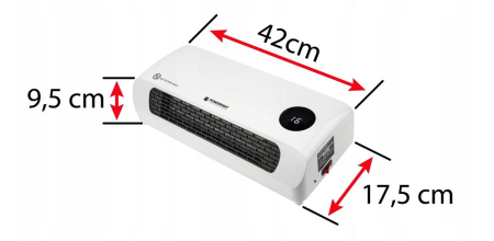 Aerotermă cu Ventilator și Încălzire Ceramică 2000W – Generator Aer Cald Tip Perdea de Aer [3]