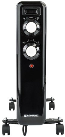 Aerotermă / Radiator Ulei 2500W Powermat – Sursă de Căldură Silentioasă cu Termostat Reglabil și Roți 360° [7]