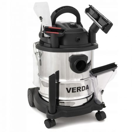 Casa si Gradina - Aspirator profesional 1600 W cu functie de spalare tapiterie/mocheta /covoare 20 litri, cu filtru de spuma SN198