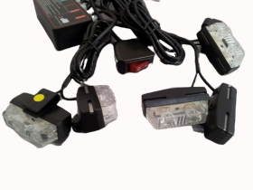 STROBOSCOAPE  cu LED LUMINA PORTOCALIE 8  proiectoare cu telecomanda [1]