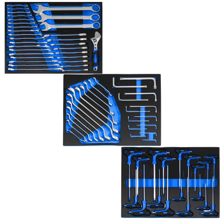 Banc de lucru cu sertare profesional BLACK, 360 piese, 12 sertare, blat lemn si incuietoare centrala    BK10503 [9]
