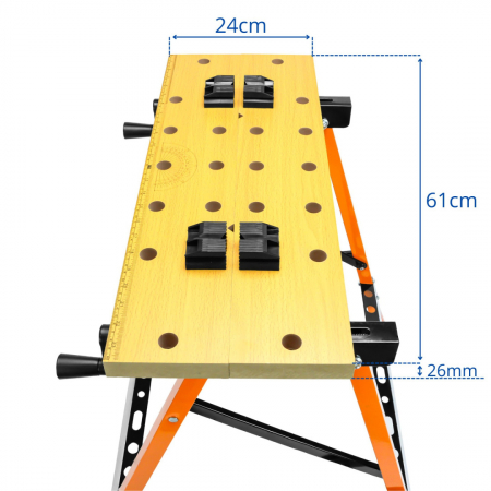 Banc de lucru reglabil 150 kg masa de lucru profesionala ajustabila SN6719 [6]