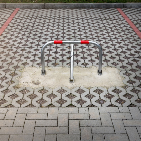 Bariera metalica pentru parcari 43x76 cm cu lacat  SN1804 [6]