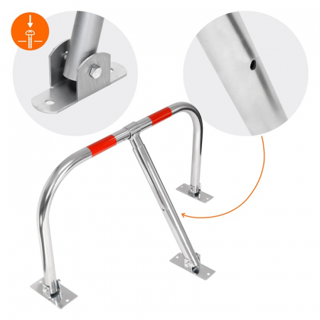 Bariera metalica pentru parcari 43x76 cm cu lacat  SN1804 [2]