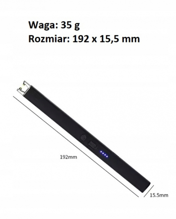 Bricheta electrica cu plasma, USB C, lunga [1]