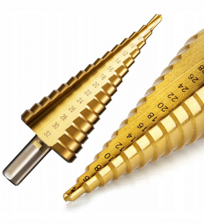 Scule si Unelte - Burghiu conic 4-32 HSS titan  S0322/1  diametru 10 mm