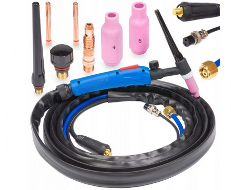 Scule si Unelte - Cablu de sudura pistolet TIG LIFT conector 35/50 4M supapa