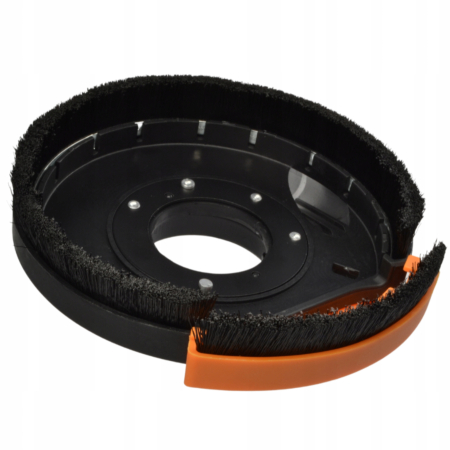 Capac de Aspirare Praf Pentru Polizor Unghiular 115-125mm BLACK (46011) – Adaptor Colectare Praf cu Inel de Perie si Inele de Reductie [1]