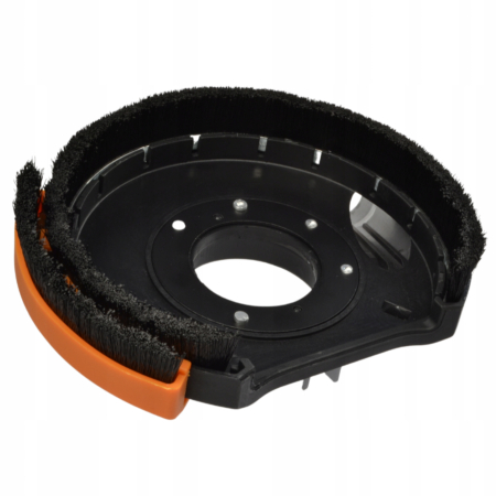 Capac de Aspirare Praf Pentru Polizor Unghiular 115-125mm BLACK (46011) – Adaptor Colectare Praf cu Inel de Perie si Inele de Reductie [4]