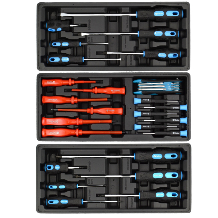 Carucior de Scule Profesional BLACK - Complet Echipat, Dulap de Atelier Mobil cu 6 Sertare, Sistem de Inchidere Centralizata si Frana  BK10502 [6]