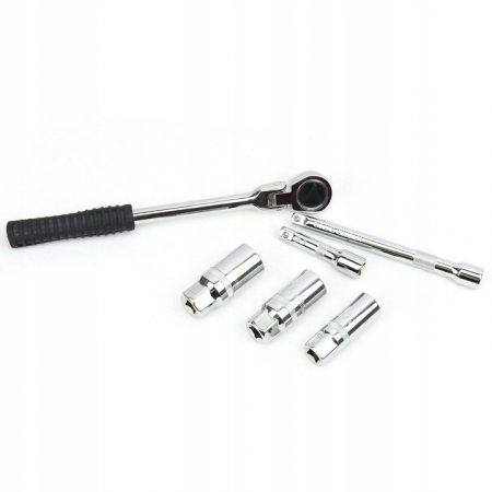 Cheie cu clichet tubulare 16-18-21 mm  pentru bujie cu prelungitoare 75mm si 151mm lungime  SN3633 [5]