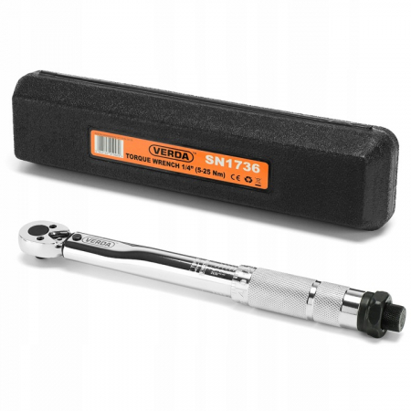 Trusa Chei - Cheie dinamometrica pentru bujii 1/4" 5-25 Nm in cutie SN1736