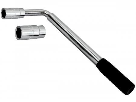 Cric Auto - Cheie Telescopica pentru Roti SN1723 – Otel CRV, Extensibila 53 cm, 17/19 & 21/23 mm, Antiderapanta  SN1723