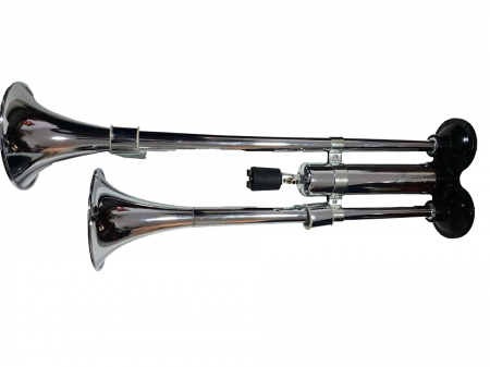 Claxon foarte puternic 130dB, 24V doua goarne negru [4]