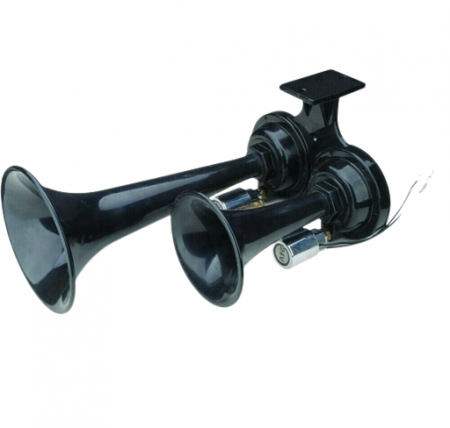 Claxon foarte puternic 130dB, 24V doua goarne negru [6]
