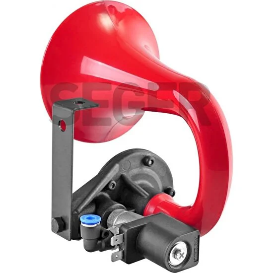 Aparate de Masura si Control - Claxon aer puternic camion  24V Rosu