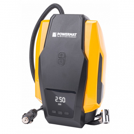 Compresor auto 12V cu lanterna si accesorii, display de control 8 bar [5]