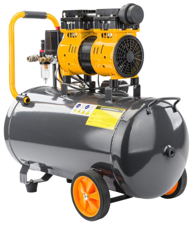Compresoare si accesorii compresoare - Compresor de Aer Profesional fără Ulei Powermat , 50L, 2.8kW (3.8 CP), 8 Bar, Ultra-Silențios (59 dB)