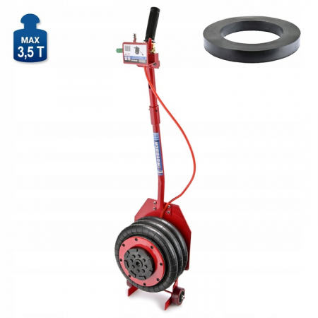 Cric  3.5T pneumatic cu 3 perne aer cauciuc rezistent 15-40cm MF80131
