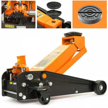 Cric auto hidraulic 3Tone roti pivotante cu profil redus de la 130 la 490 mm  SN3026 [11]