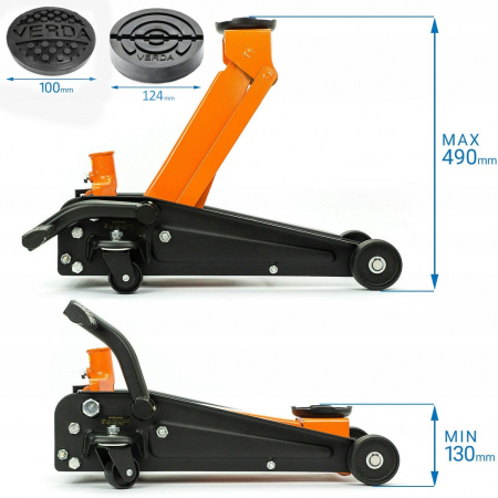 Cric hidraulic 3 tone cu pedala de picior SN3028 [3]