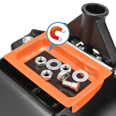 Cric hidraulic profesional Verda 3T profil redus – 2 pistoane, atelier și garaj [12]