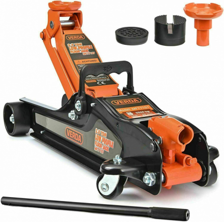 Cric Hidraulic Profil Redus VERDA 2.5T - Ridicare Sigura si Eficienta, Extensie + Cauciuc MF77107 [5]