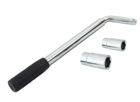 Cric trapezoidal 2T 105-410mm cu clichet si o cheie telescopica pentru roti SN4549 [9]