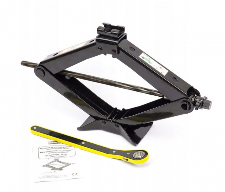 Cric trapezoidal 2T 105-410mm cu clichet si o cheie telescopica pentru roti SN4549 [1]